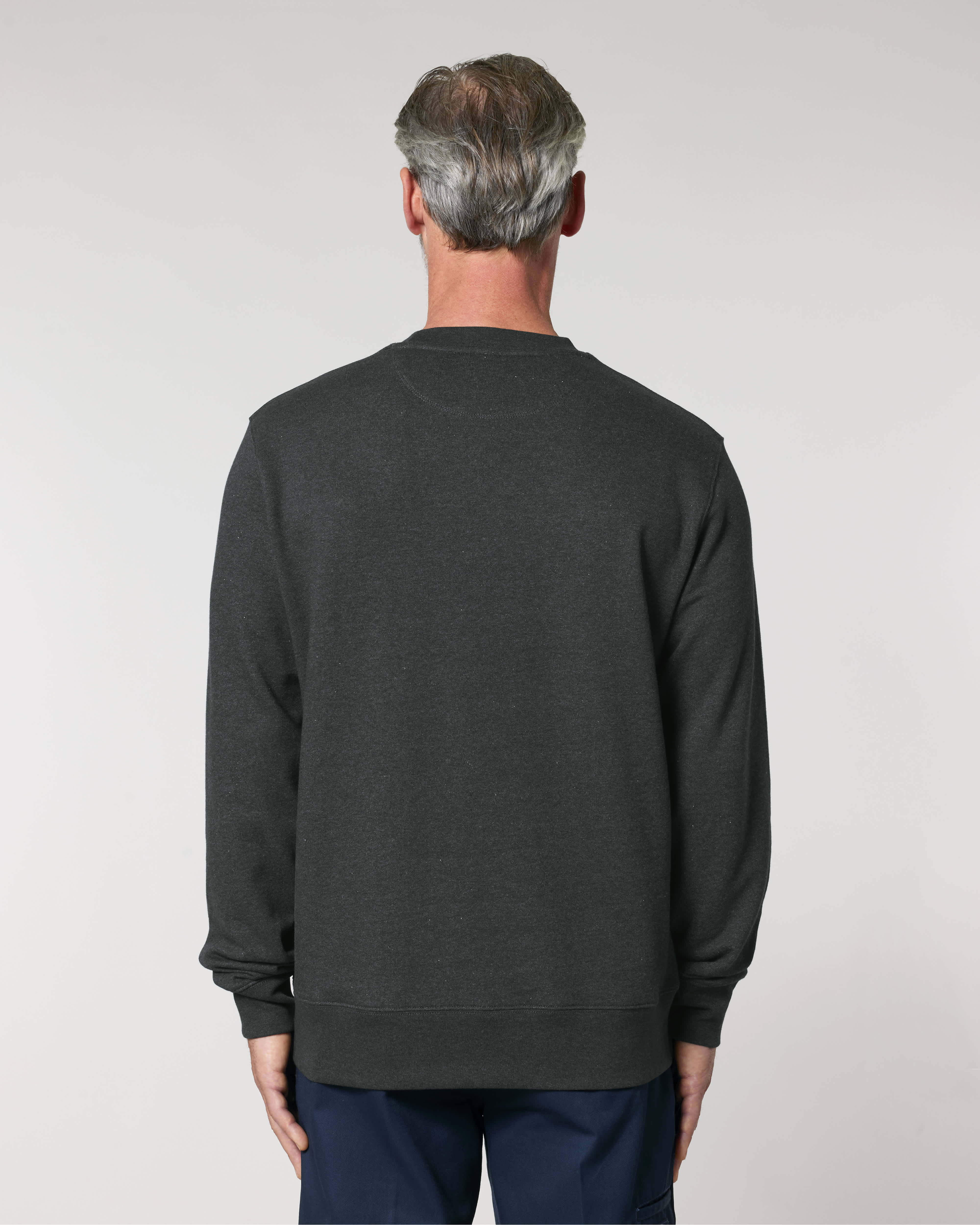 SWEATER - HEATHER DONKER GRIJS