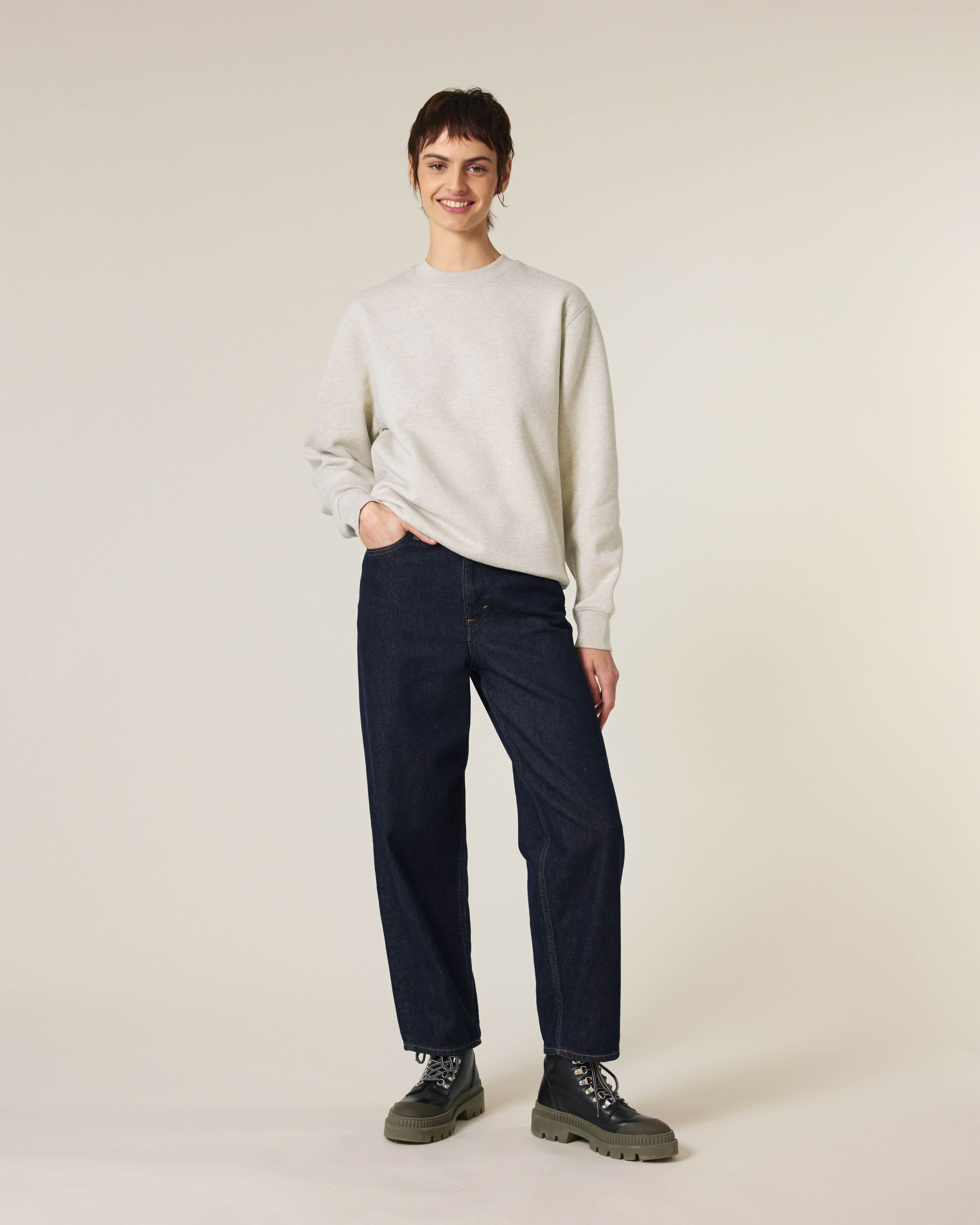 SWEATER - HEATHER NATUREL