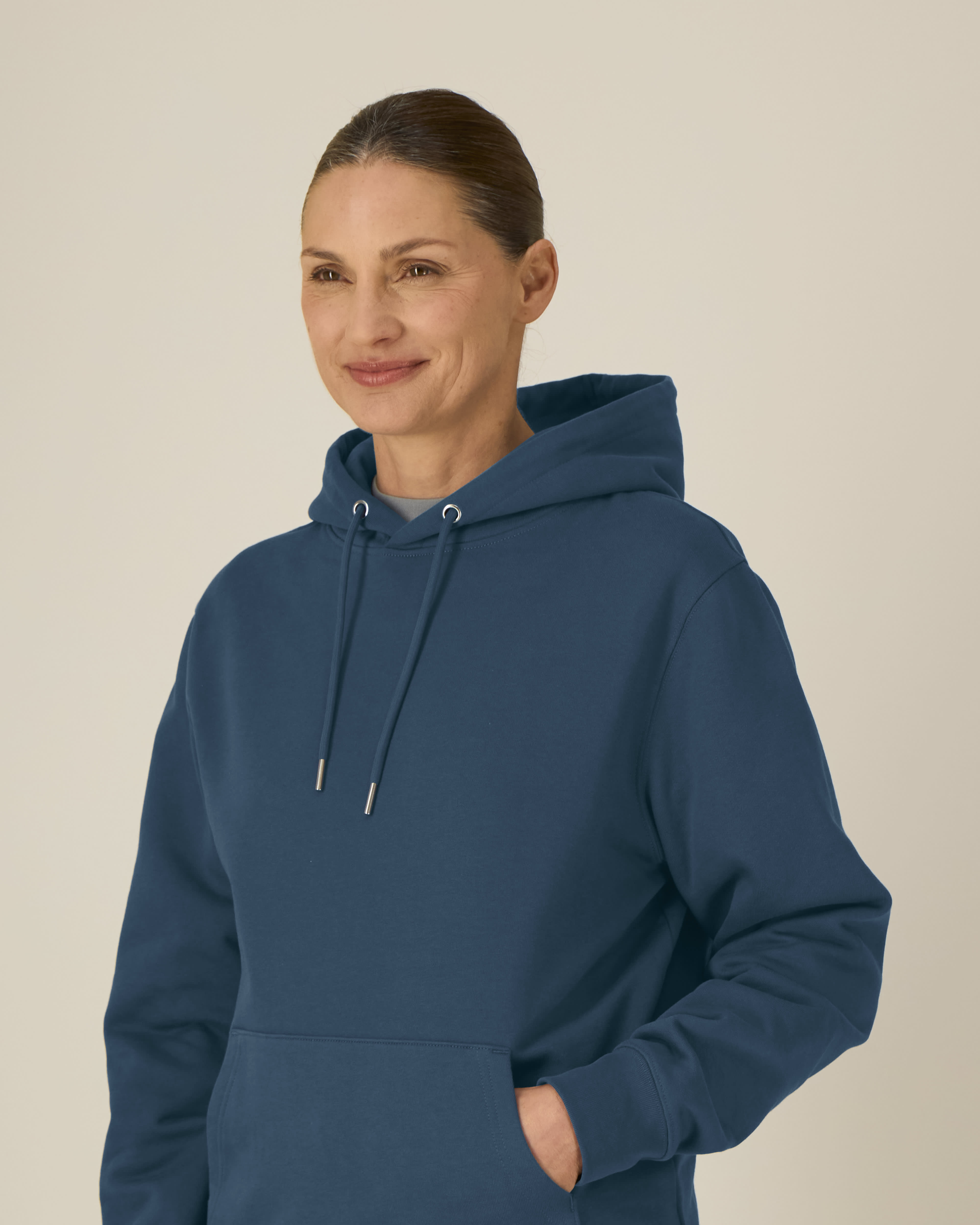 HOODIE - TEAL BLAUW