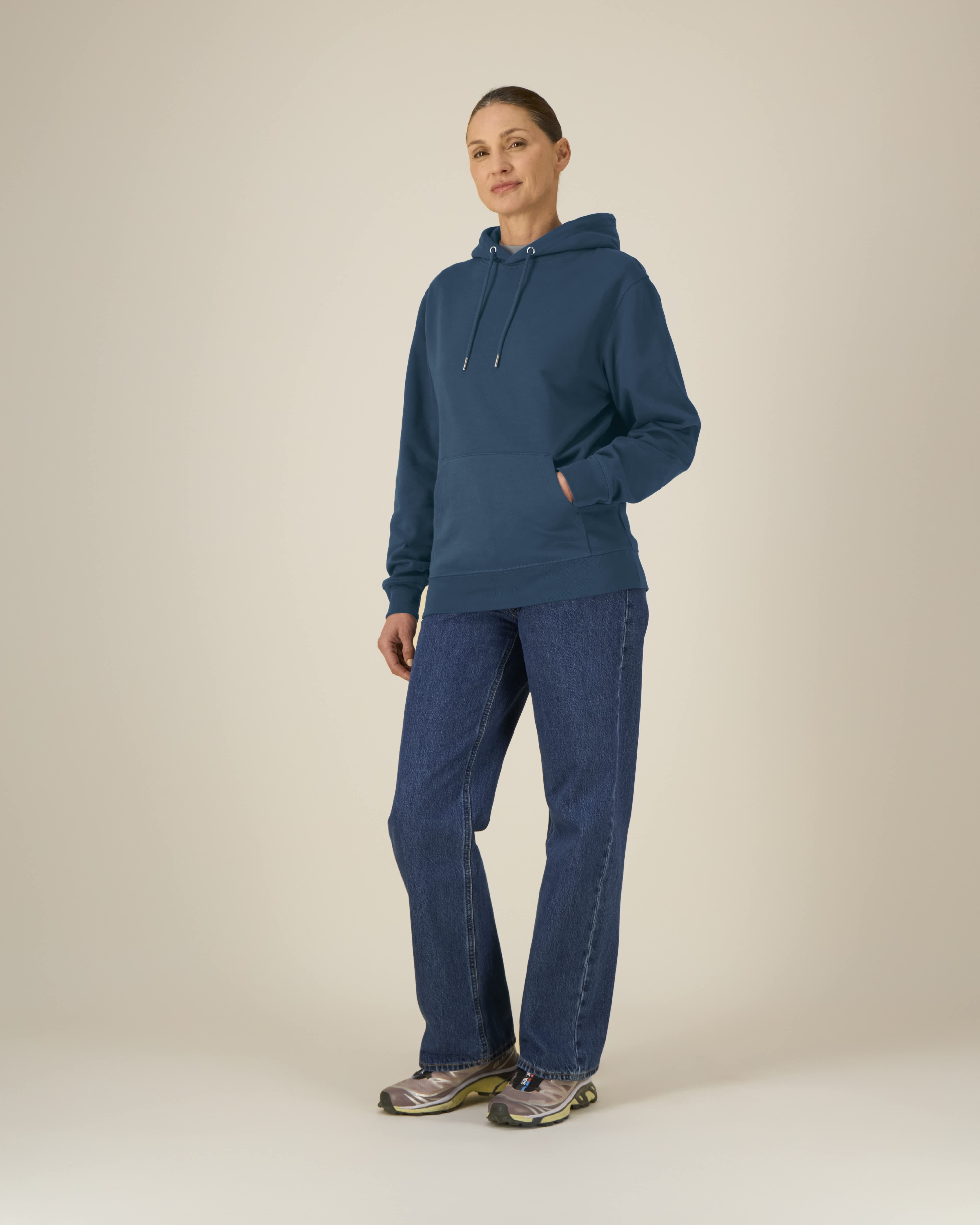 HOODIE - TEAL BLAUW