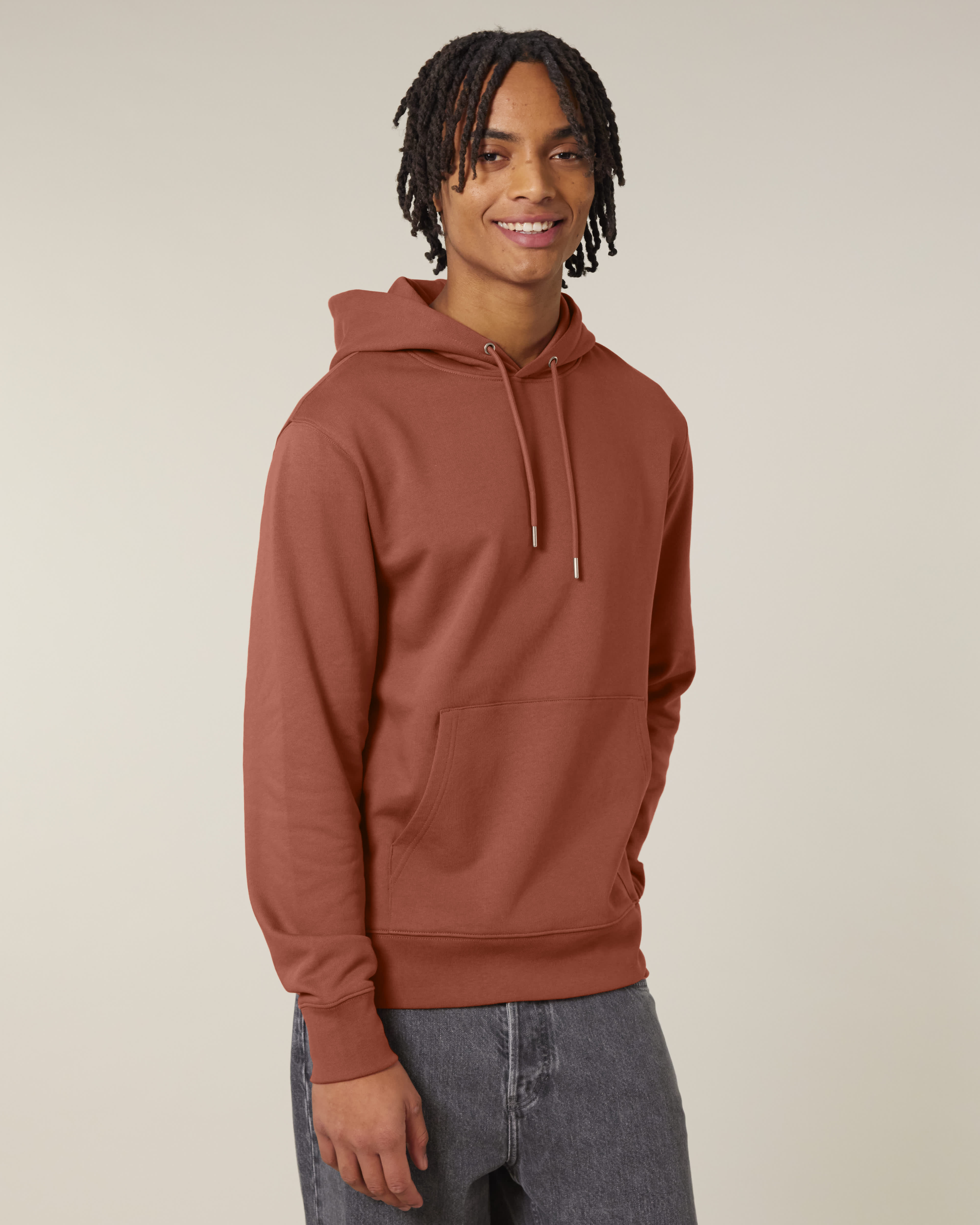 HOODIE - HEATHER BRUIN