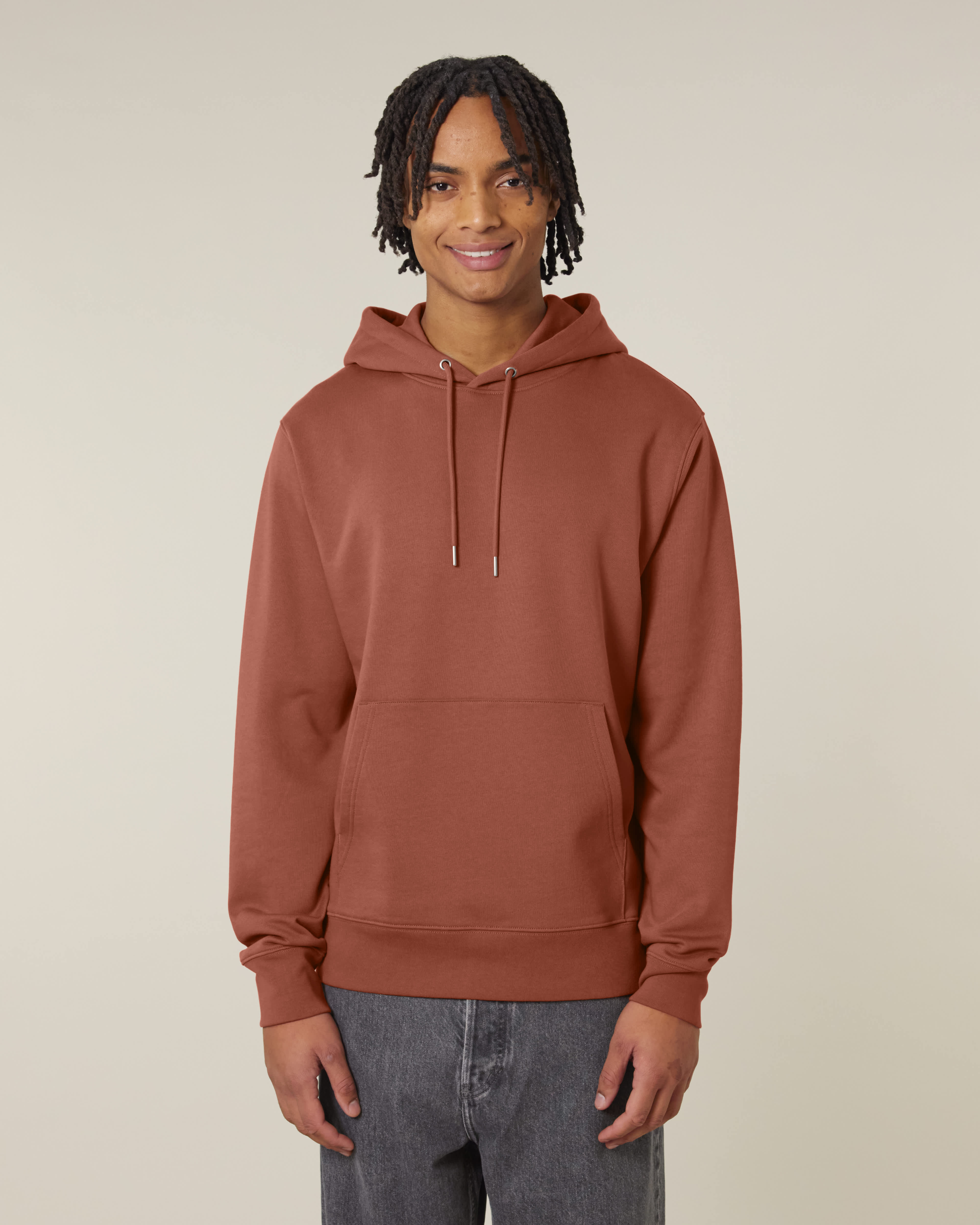 HOODIE - HEATHER BRUIN