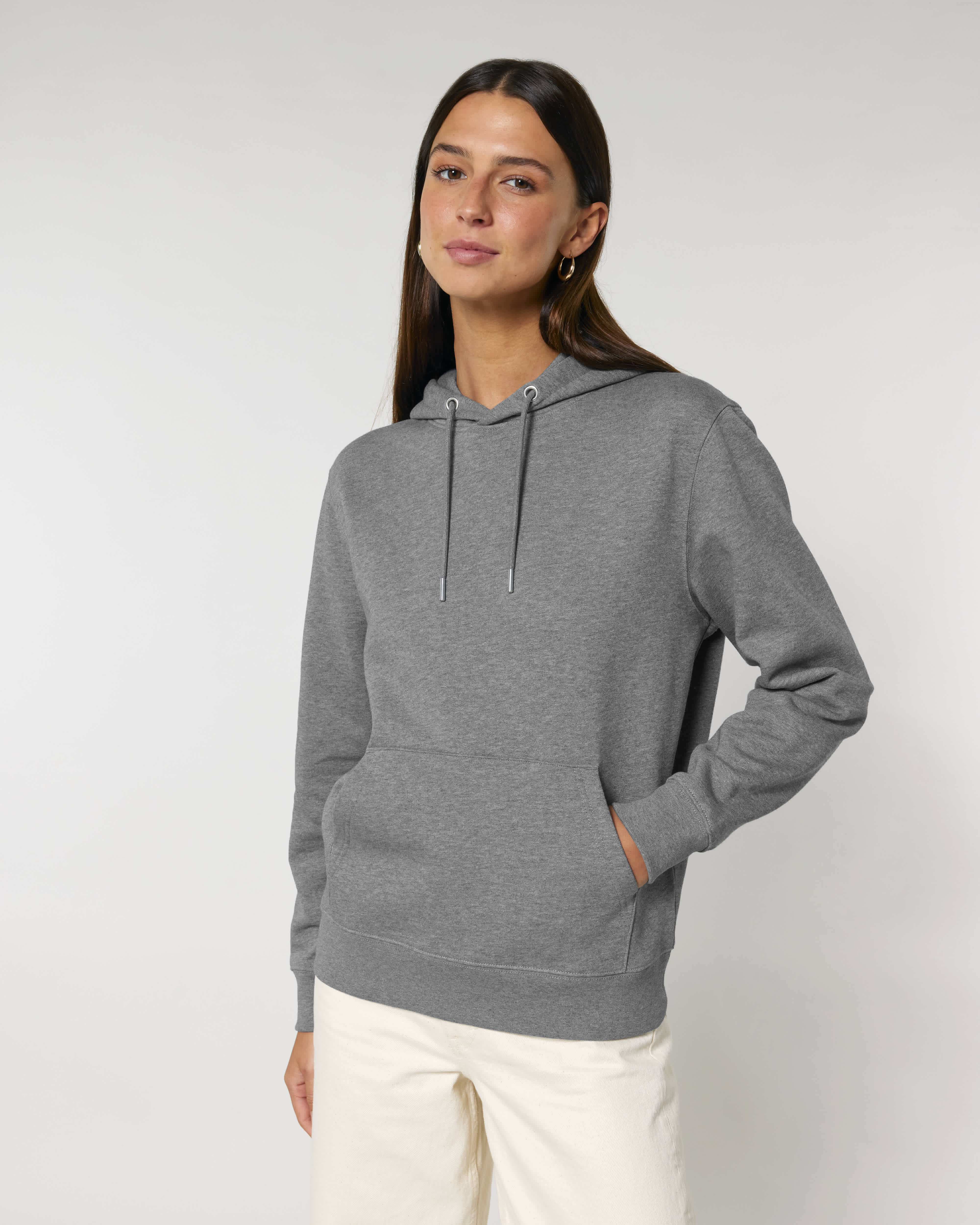 HOODIE - HEATHER GRIJS