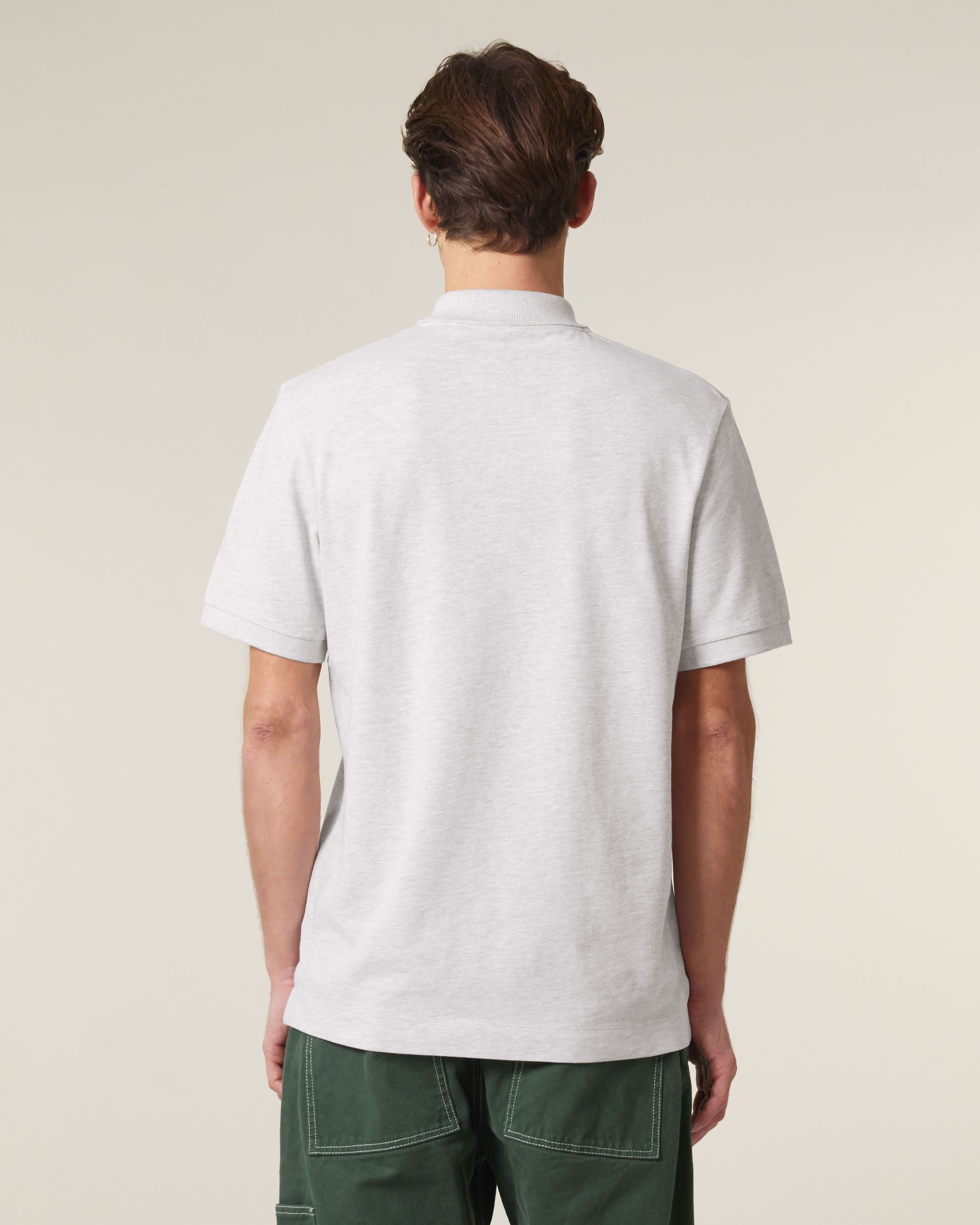 POLO - HEATHER LICHT GRIJS
