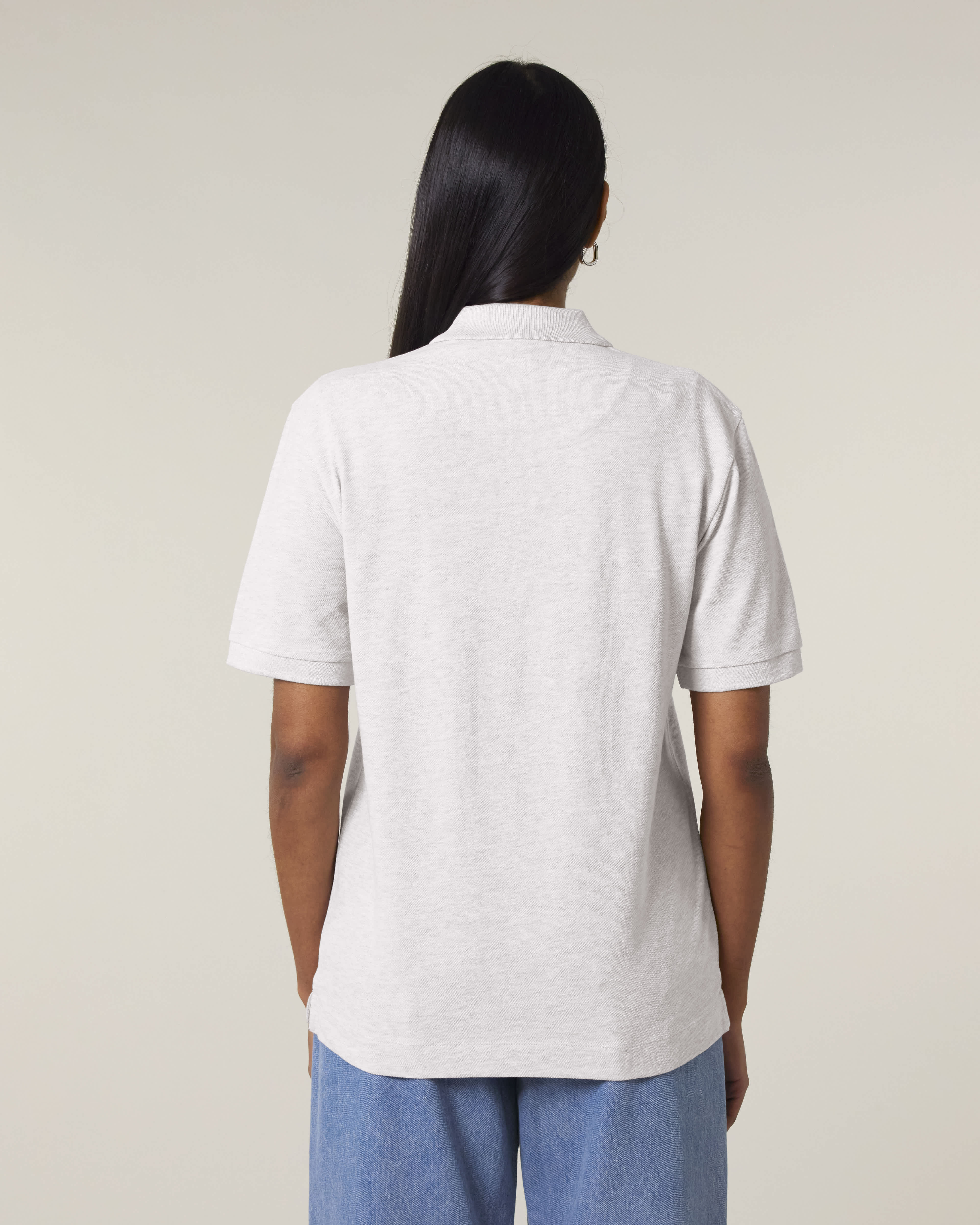 POLO - HEATHER LICHT GRIJS