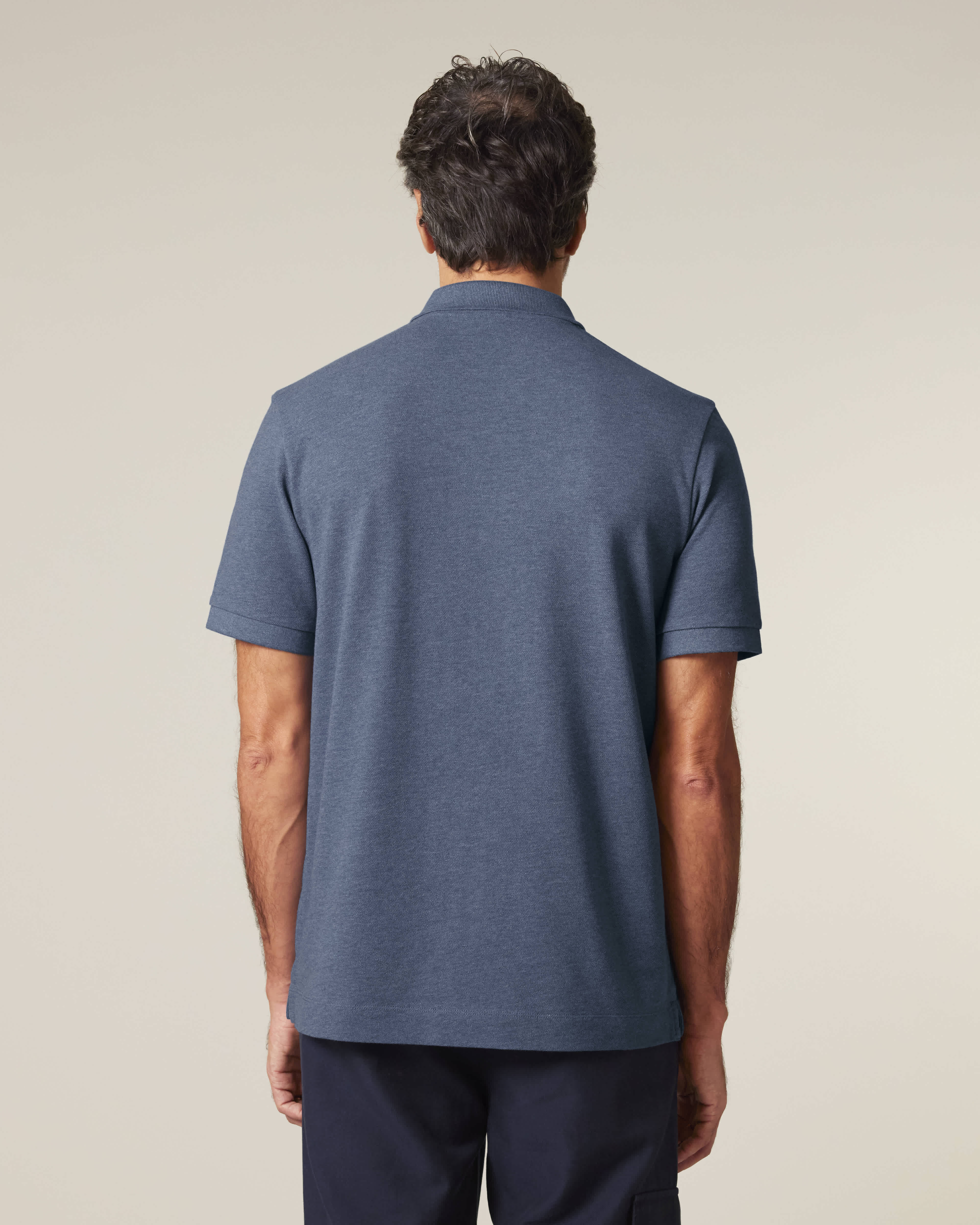 POLO - HEATHER DONKER BLAUW