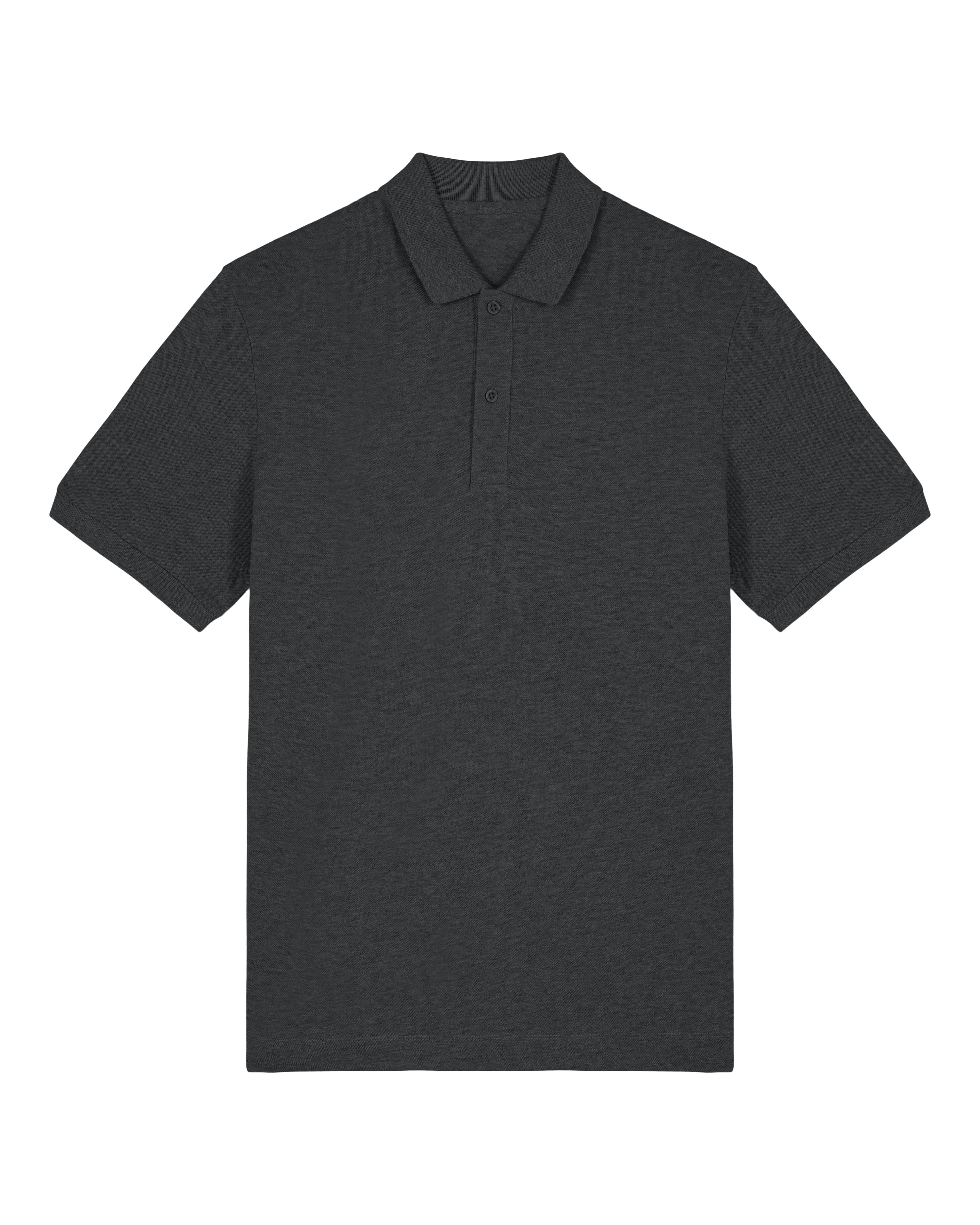 POLO - HEATHER DONKER GRIJS