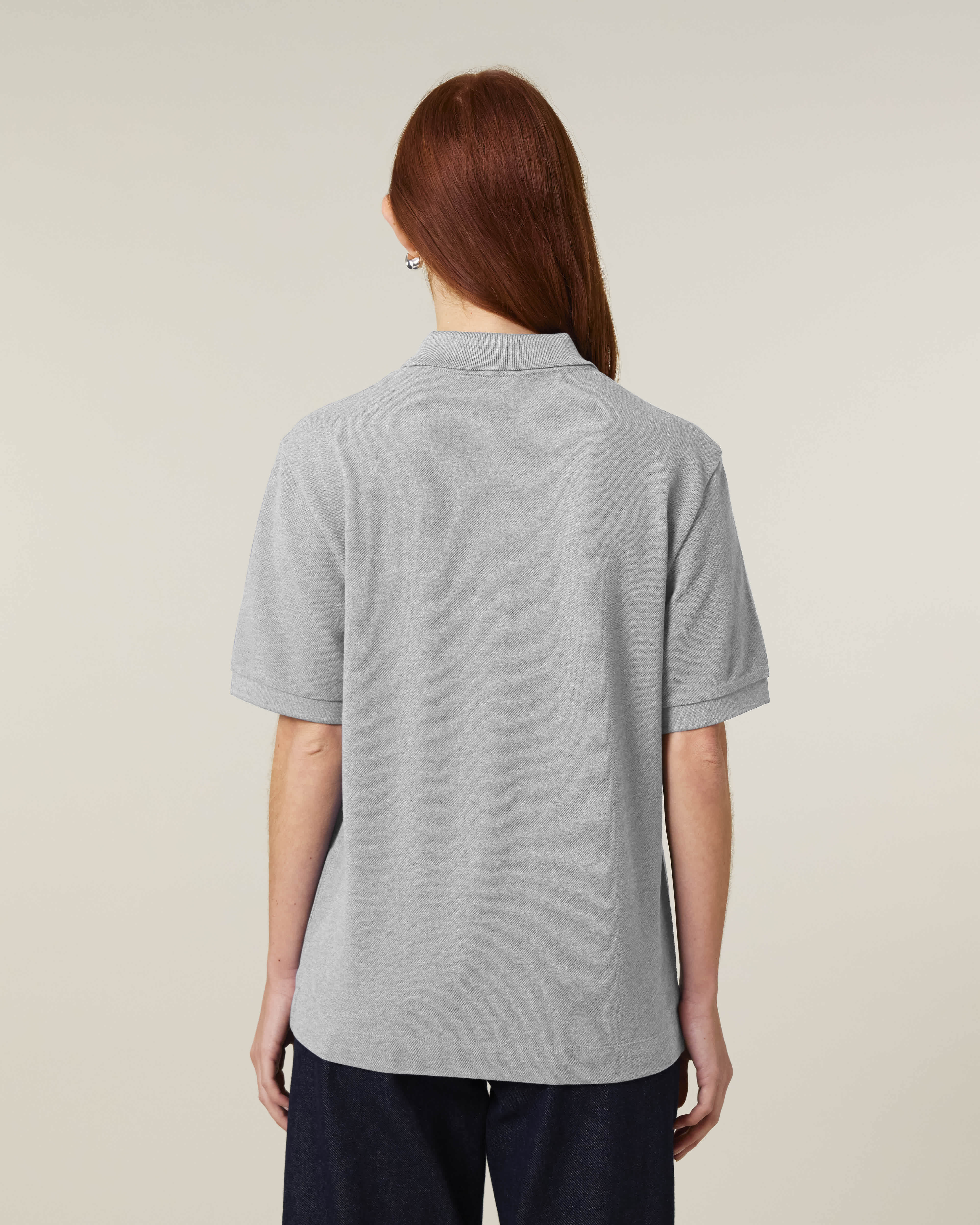 POLO - HEATHER GRIJS