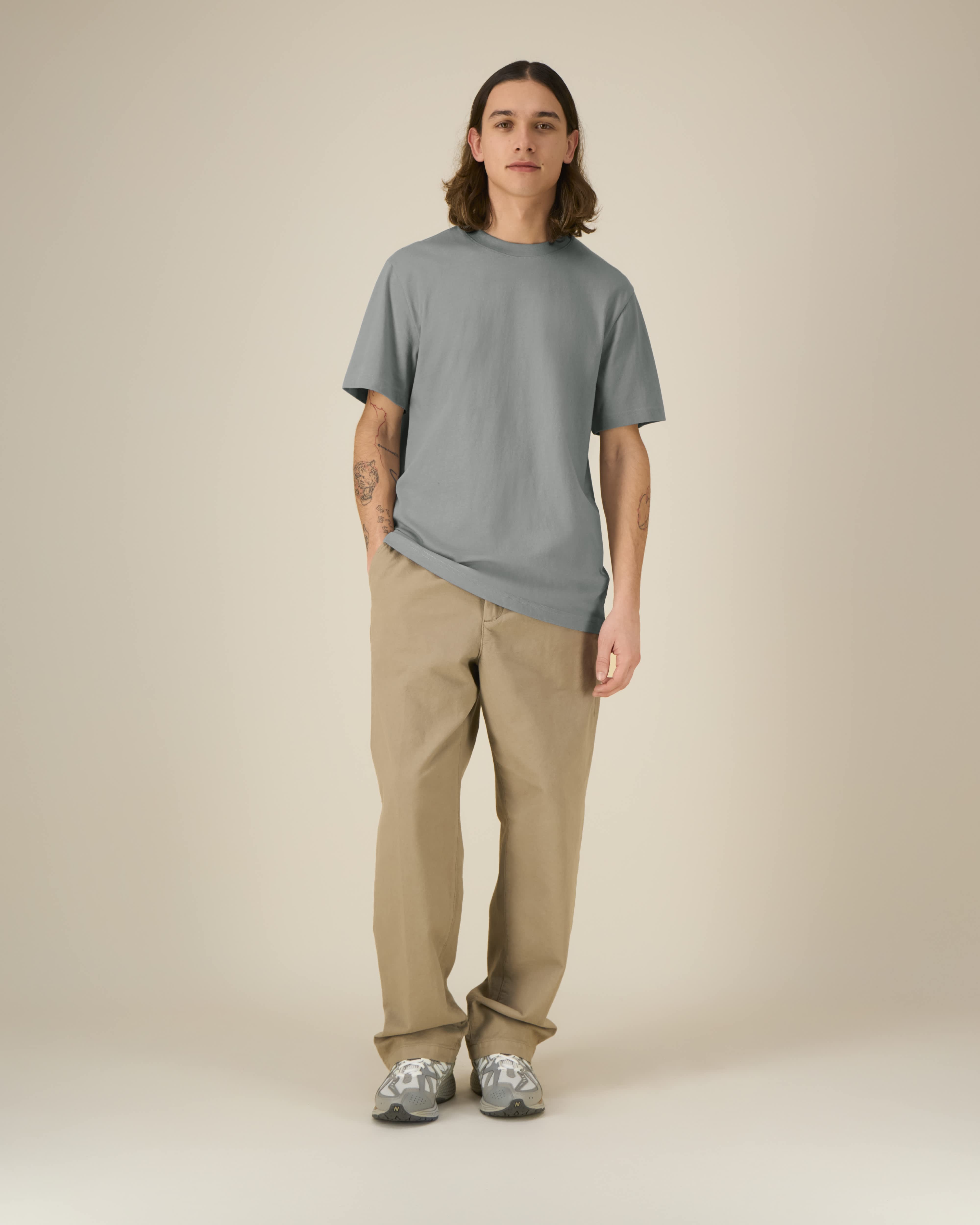 T-SHIRT - MINTY GRIJS