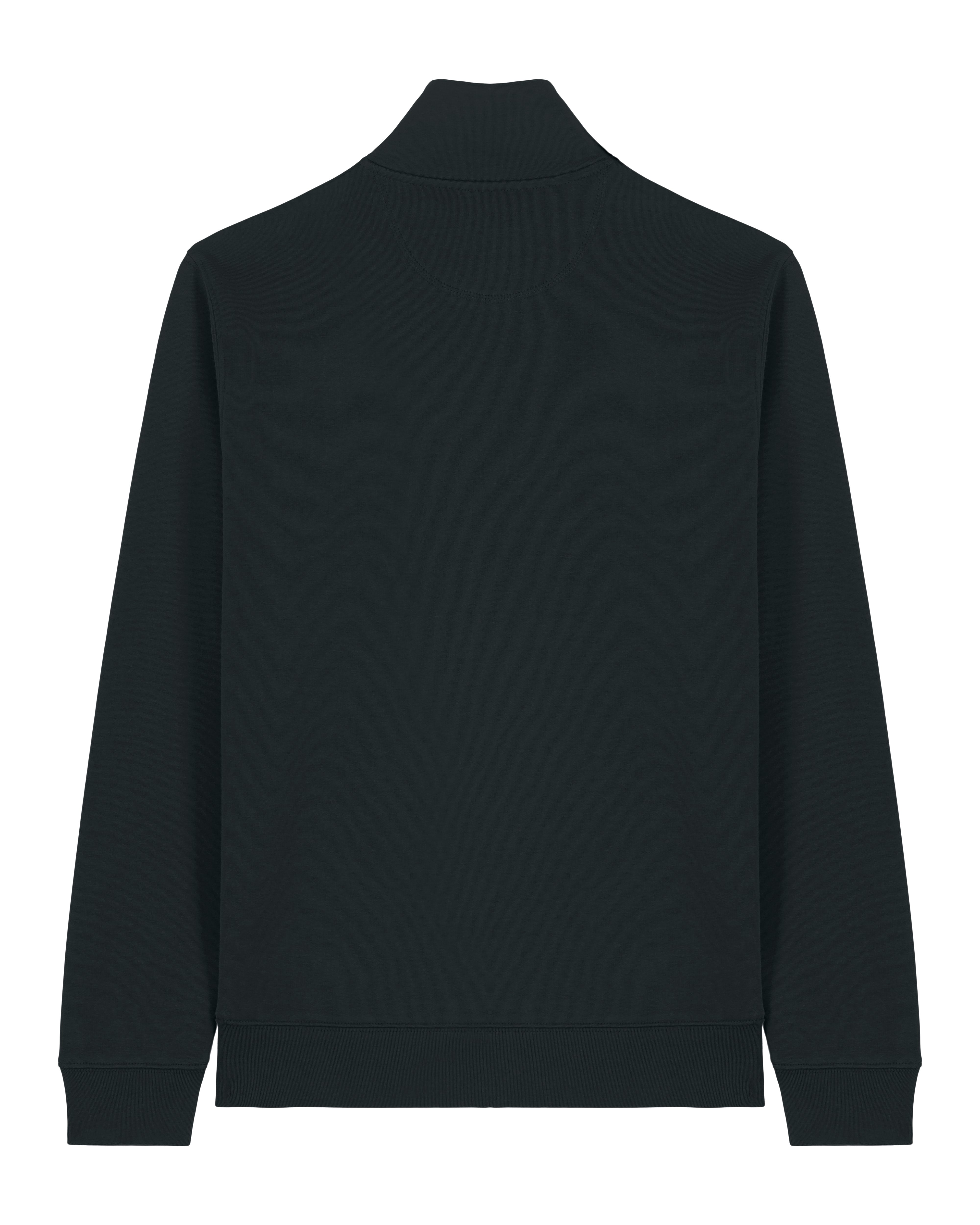 ZIP SWEATER - ZWART