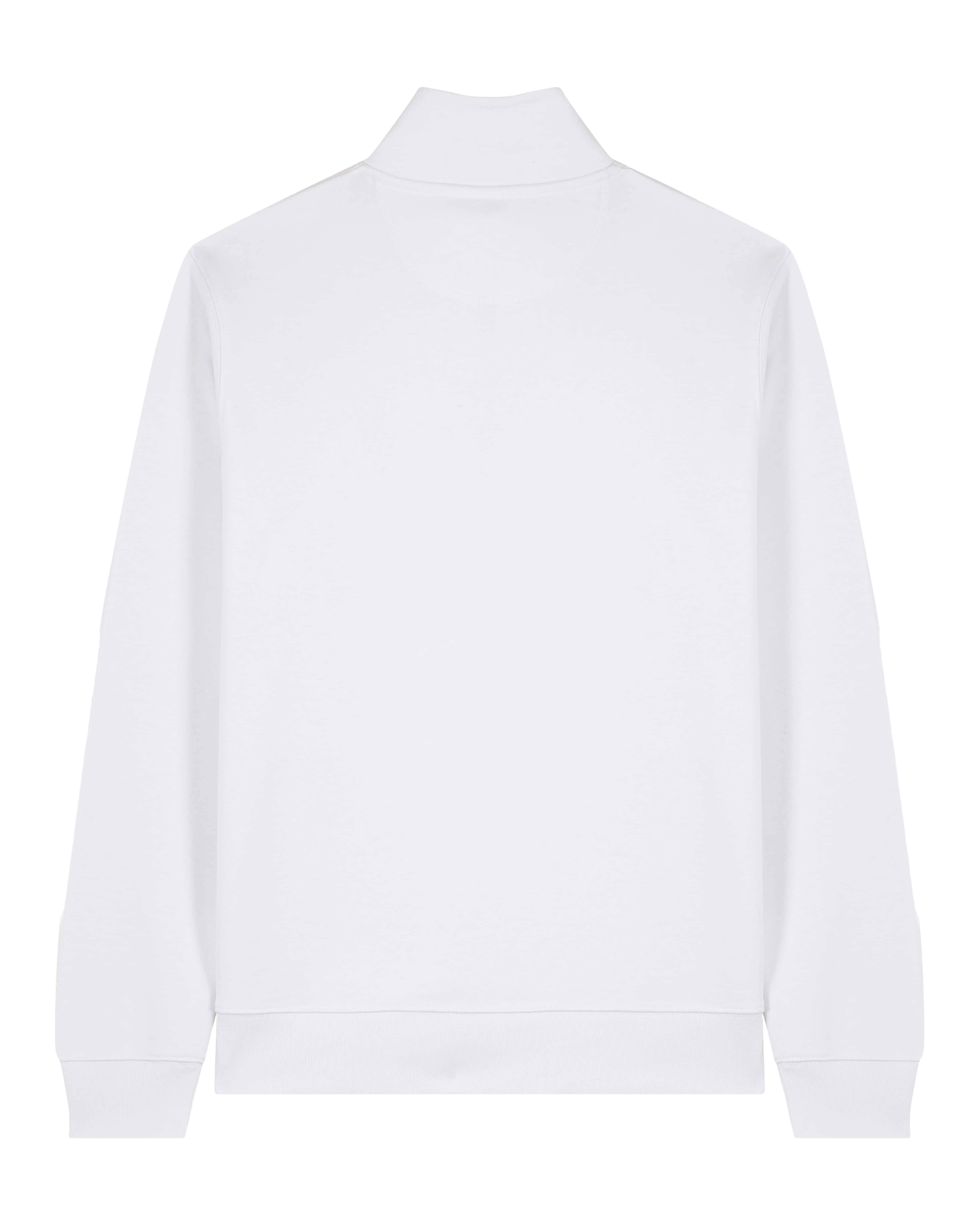 ZIP SWEATER - WIT